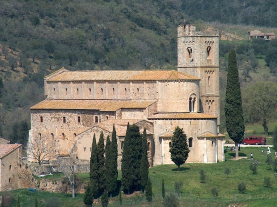 Abbey of Sant'Antimo near Montalcino, Tuscany