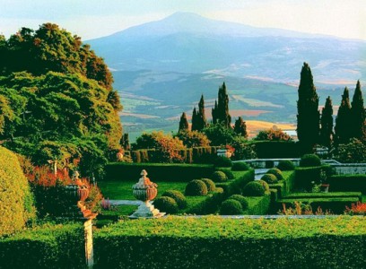 The garden of Villa La Foce, created by Cecil Pinsent for Iris Origo