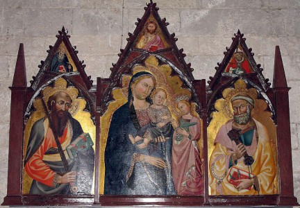 Triptych by the Maestro di Panzano in San Leolino